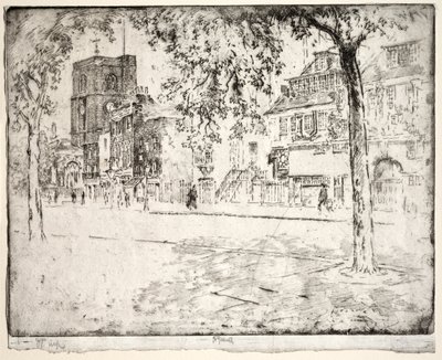 Haus, in dem Whistler starb von Joseph Pennell