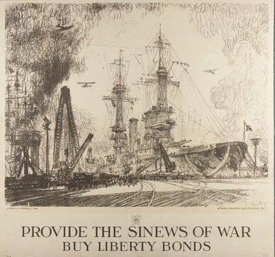 Stellt die Kriegssehnen bereit, kauft Freiheitsanleihen von Joseph Pennell