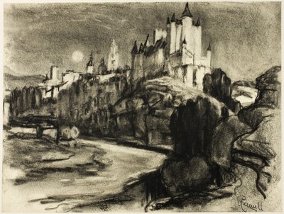 Der Alcazar, Segovia von Joseph Pennell