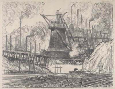 Die große Fabrik, Gary, Indiana von Joseph Pennell