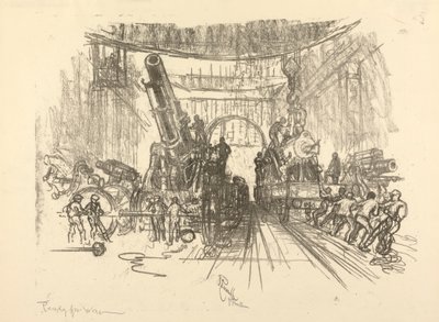 Die englische Kriegserie: W. 453. Bereit für den Krieg von Joseph Pennell