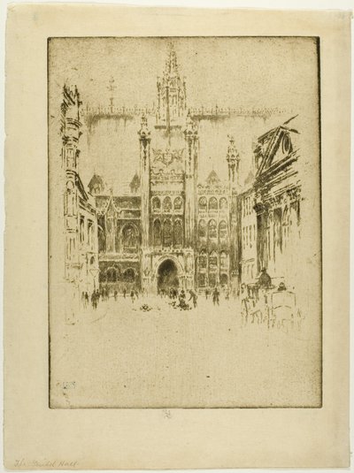 Die Zunfthalle von Joseph Pennell