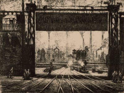 Das Eiserne Tor, Charleroi, aus der Serie „Belgien“ von Joseph Pennell