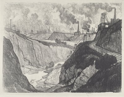 Das Eisenbergwerk von Joseph Pennell
