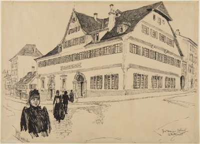 Die Musikschule, Stuttgart von Joseph Pennell