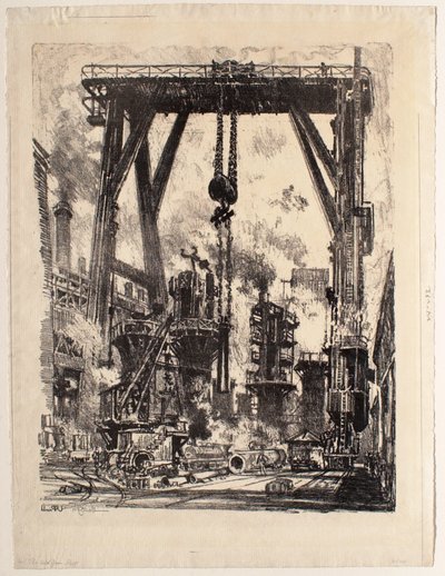 Die alte Geschützstellung von Joseph Pennell