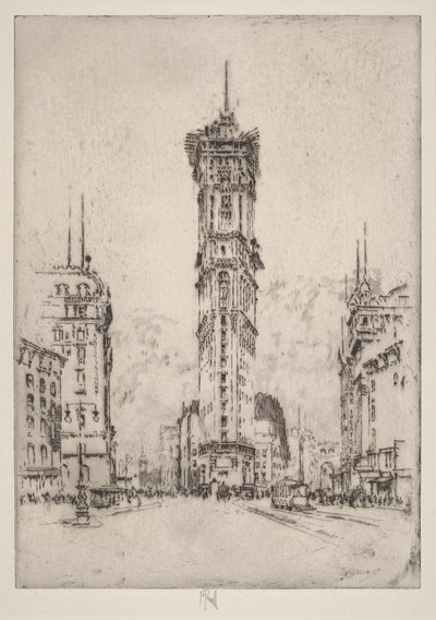 Das Times-Gebäude von Joseph Pennell