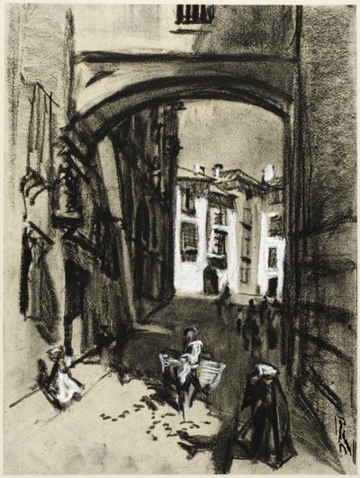 Toledo, Straße des Bogens von Joseph Pennell