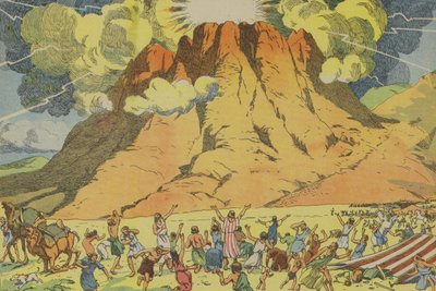 Verkündung der Zehn Gebote von Joseph Porphyre Pinchon