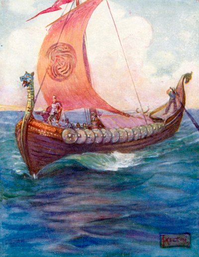 Die Krieger fuhren über das blaue Meer von Joseph Ratcliffe (after) Skelton