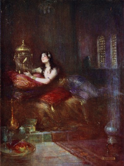 Die Sultanin und ihr Kanarienvogel von Joseph Ratcliffe Skelton