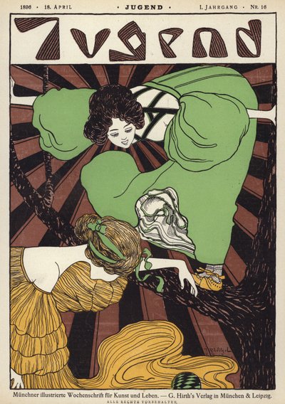 Titelillustration für die Zeitschrift Jugend von Joseph Rudolf Witzel