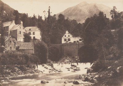 Dorf Gèdres, Route de Gavarnie, 1853 von Joseph Vigier