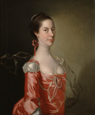 Porträt einer Dame, um 1760 von Joseph Wright of Derby
