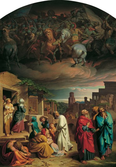 Vision der Einwohner Jerusalems vor der Eroberung der Stadt durch Antiochus IV. Epiphanes von Joseph von Fuhrich