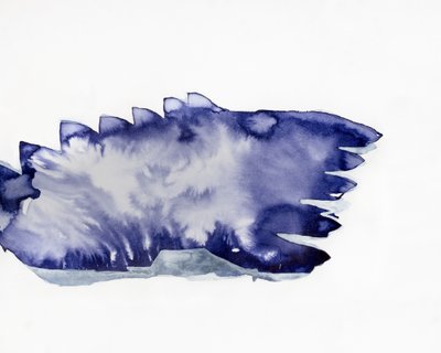 Tiefblaue Abstraktion von Joshua Hoskins