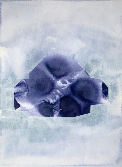 Indigo Abstraktes Haus von Joshua Hoskins