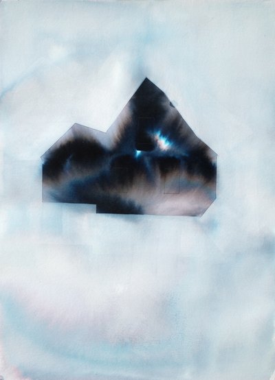 Mysteriöse blaue Silhouette von Joshua Hoskins