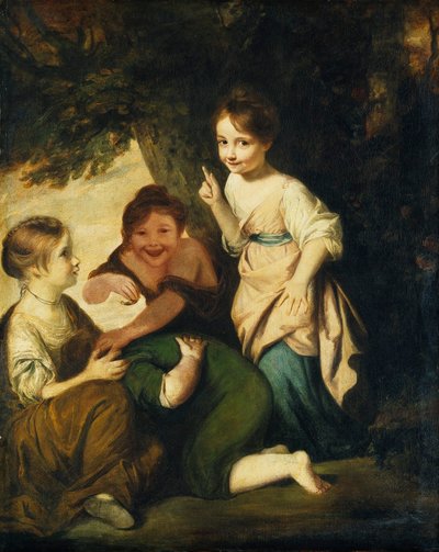 Weinende Pfänder von Joshua Reynolds