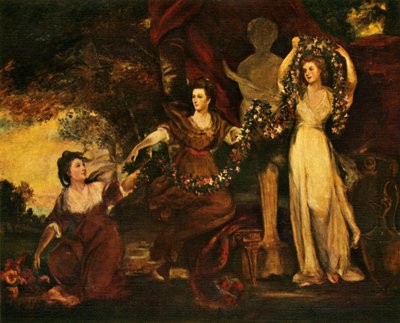 Die drei Grazien, 1773, um 1912 von Joshua Reynolds