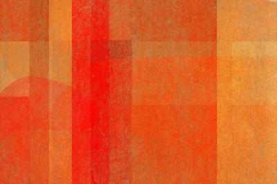 Lebendige orange-rote Schichten von Josie George
