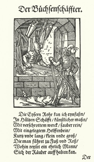 Der Büchsenmacher (Stich) von Jost (after) Amman