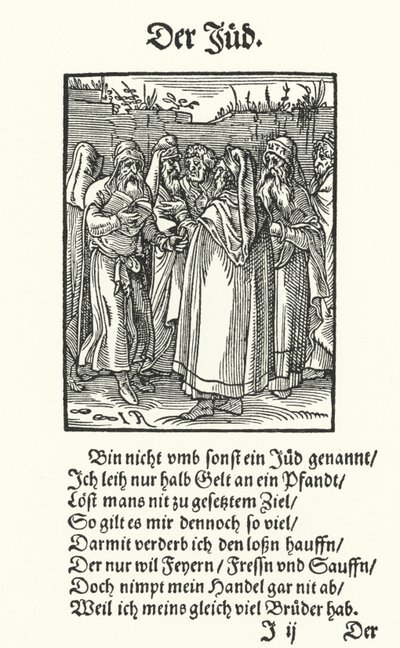 Der jüdische Geldverleiher von Jost (after) Amman