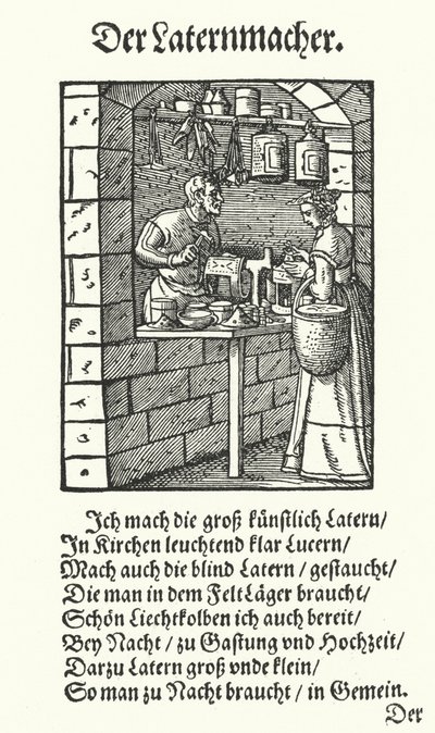 Der Laternenmacher von Jost (after) Amman