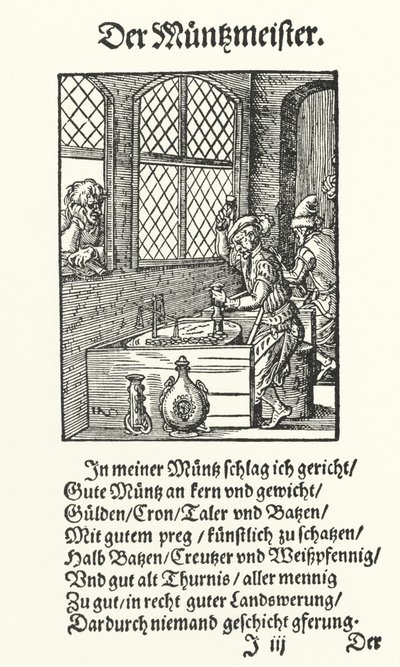 Der Münzmeister von Jost (after) Amman