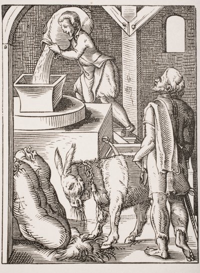 Der Müller. Reproduktion des 19. Jahrhunderts einer Gravur des 16. Jahrhunderts von Jost Amman von Jost (after) Amman