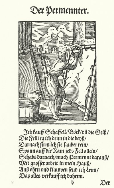 Der Pergamentmacher von Jost (after) Amman