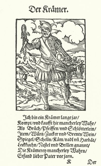 Der Hausierer von Jost (after) Amman