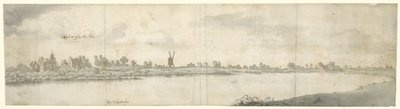 Ansicht von Schloss Ooij, nahe Nijmegen, Nordbrabant von Josua de Grave