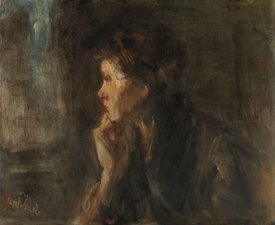 Meditation von Jozef (1824-1911) Israels