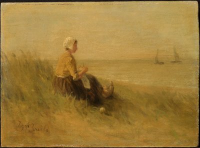Frau am Ufer von Jozef Israëls