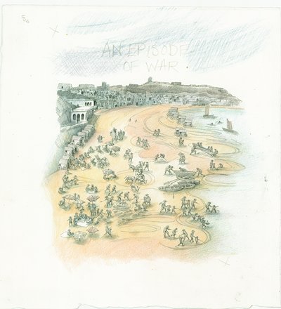 Deutscher Marinebeschuss von Scarborough, North Yorkshire, 1914 2014 von Judith Dobie