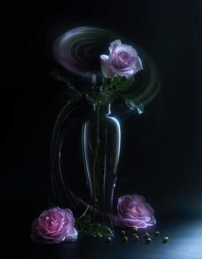 Ätherische Rosenvase von Judy Tseng