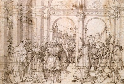 Der Selbstmord der Lucretia, frühes 16. Jahrhundert von Jörg Breu the Elder