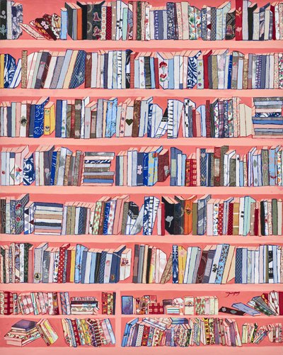 Bunte Buchkollektion von Jukyong Park