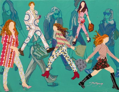 Bunte Straßenmode von Jukyong Park