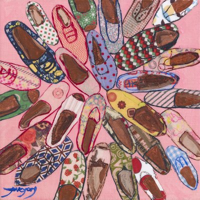 Hübsche Gemusterte Schuhe von Jukyong Park