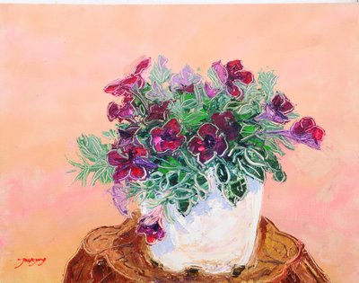 Lebhafte Topfblumen von Jukyong Park