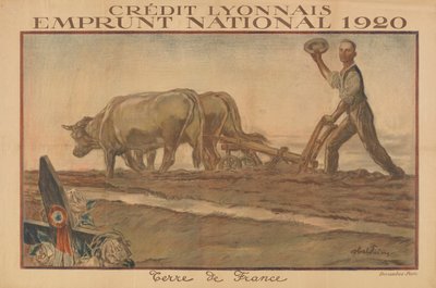 Crédit Lyonnais, Nationalanleihe 1920, Land Frankreich von Jules Abel Faivre