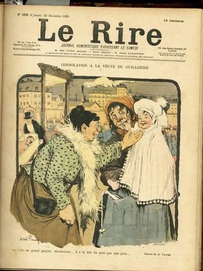 Illustration von Abel Faivre (1867-1945) für das Cover von Le Rire von Jules Abel Faivre
