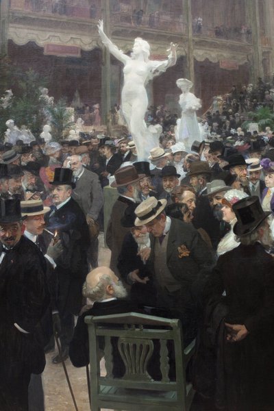 Ein Freitag im Salon des Artistes Français. Gemälde von Jules Alexandre Grun (1868-1939) von Jules Alexandre Gruen or Grun