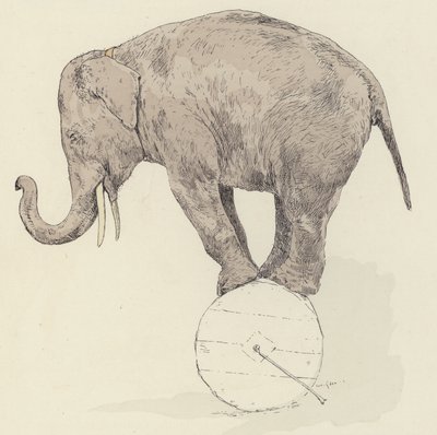 Balancierender Elefant von Jules Arsene Garnier