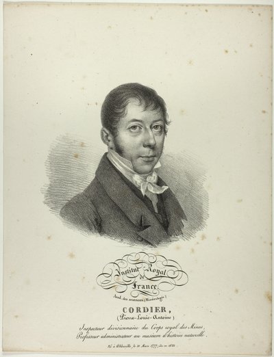 Porträt von Pierre-Louis-Antoine Cordier von Jules Boilly