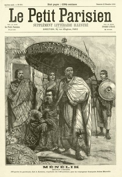 Menelik, Kaiser von Abessinien von Jules Borelli