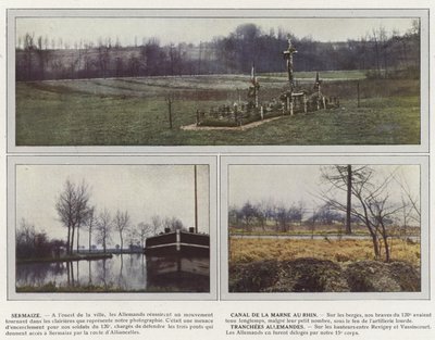 Sermaize, Canal de la Marne au Rhin, Deutsche Schützengräben von Jules Gervais Courtellemont