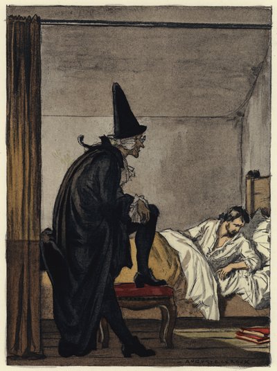 Illustration für die Memoiren von Casanova von Jules Marie Auguste Leroux